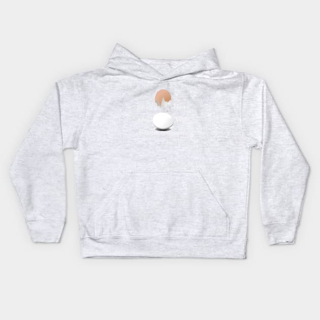 White Egg Kids Hoodie by Bubba C.